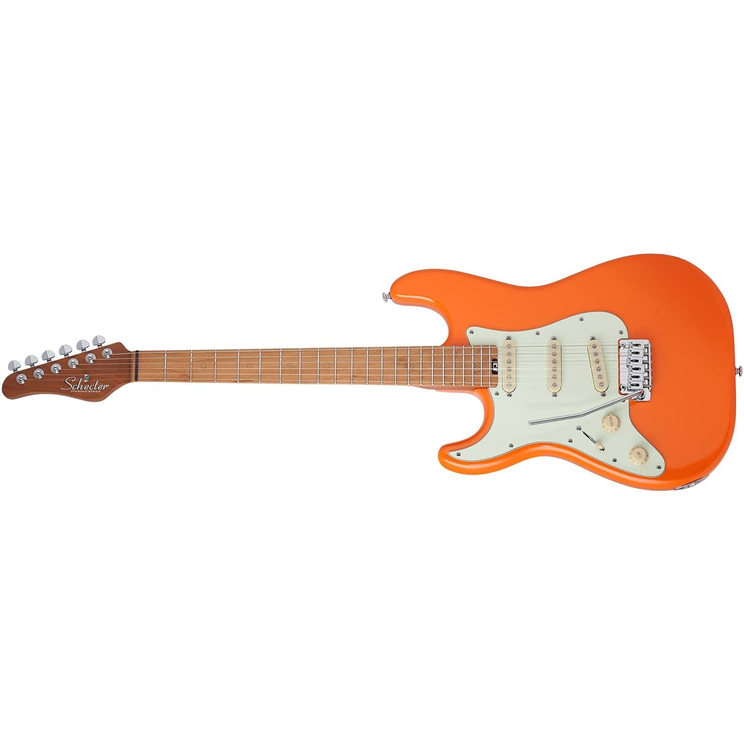 Atomic Orange Left-Handed Guitar I9558