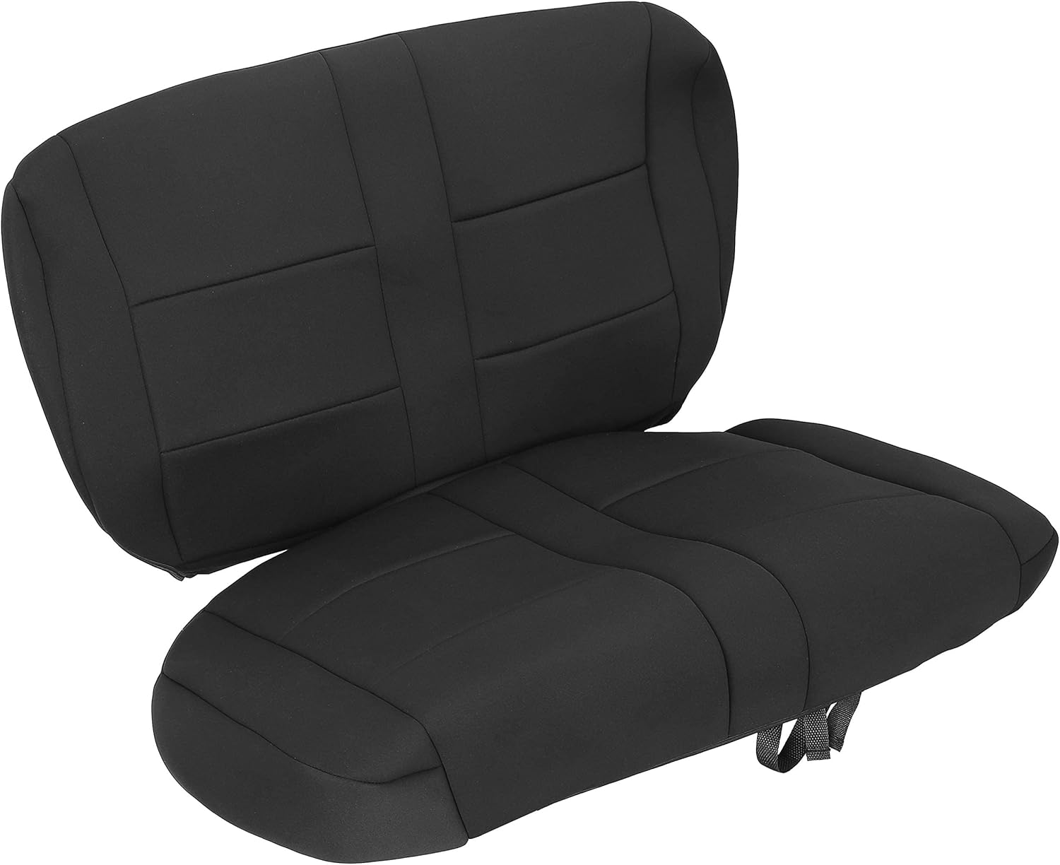 Black Cloth Front and Rear Seat Covers Set D834204