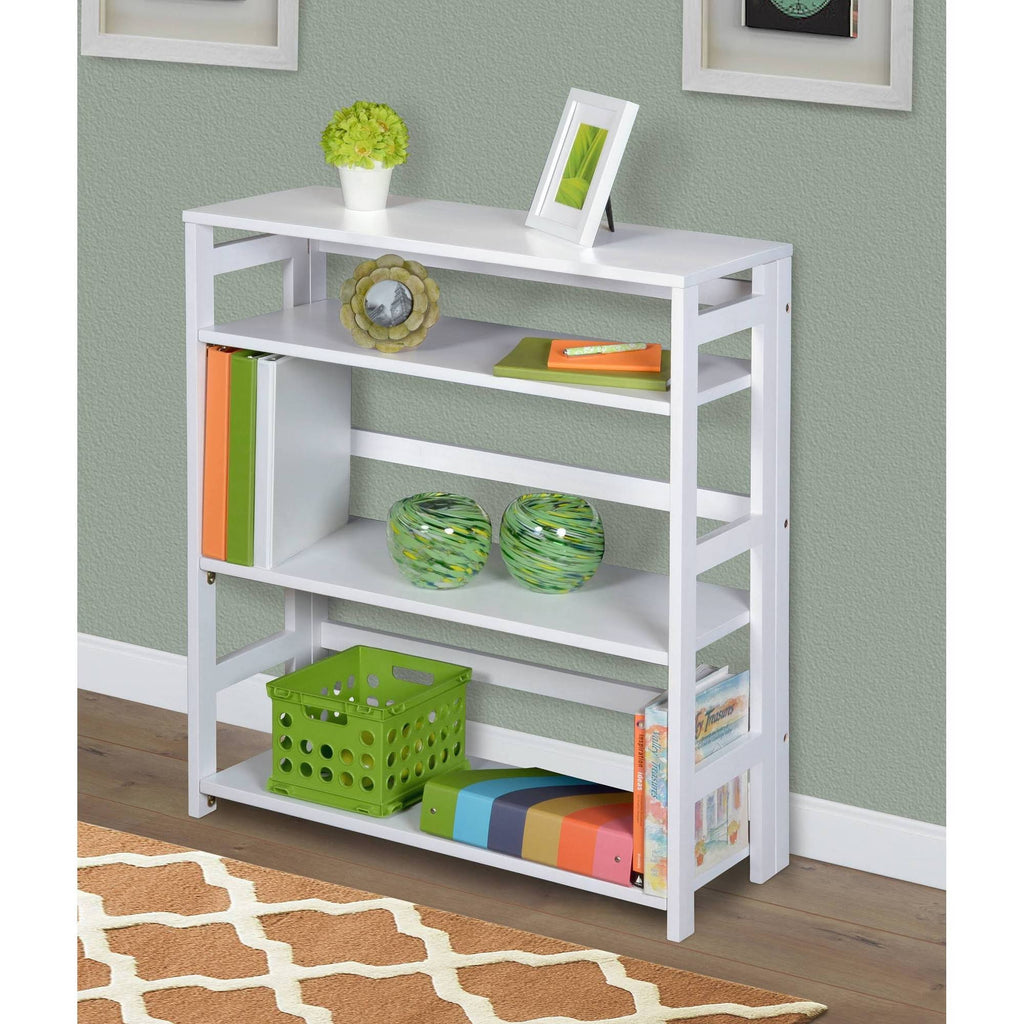 White Folding Bookcase I911
