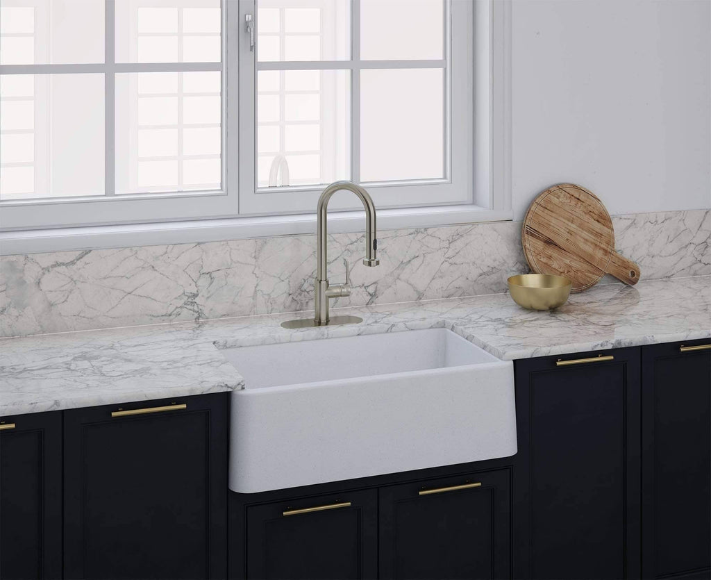 Black Metallic Apron Kitchen Sink J66004