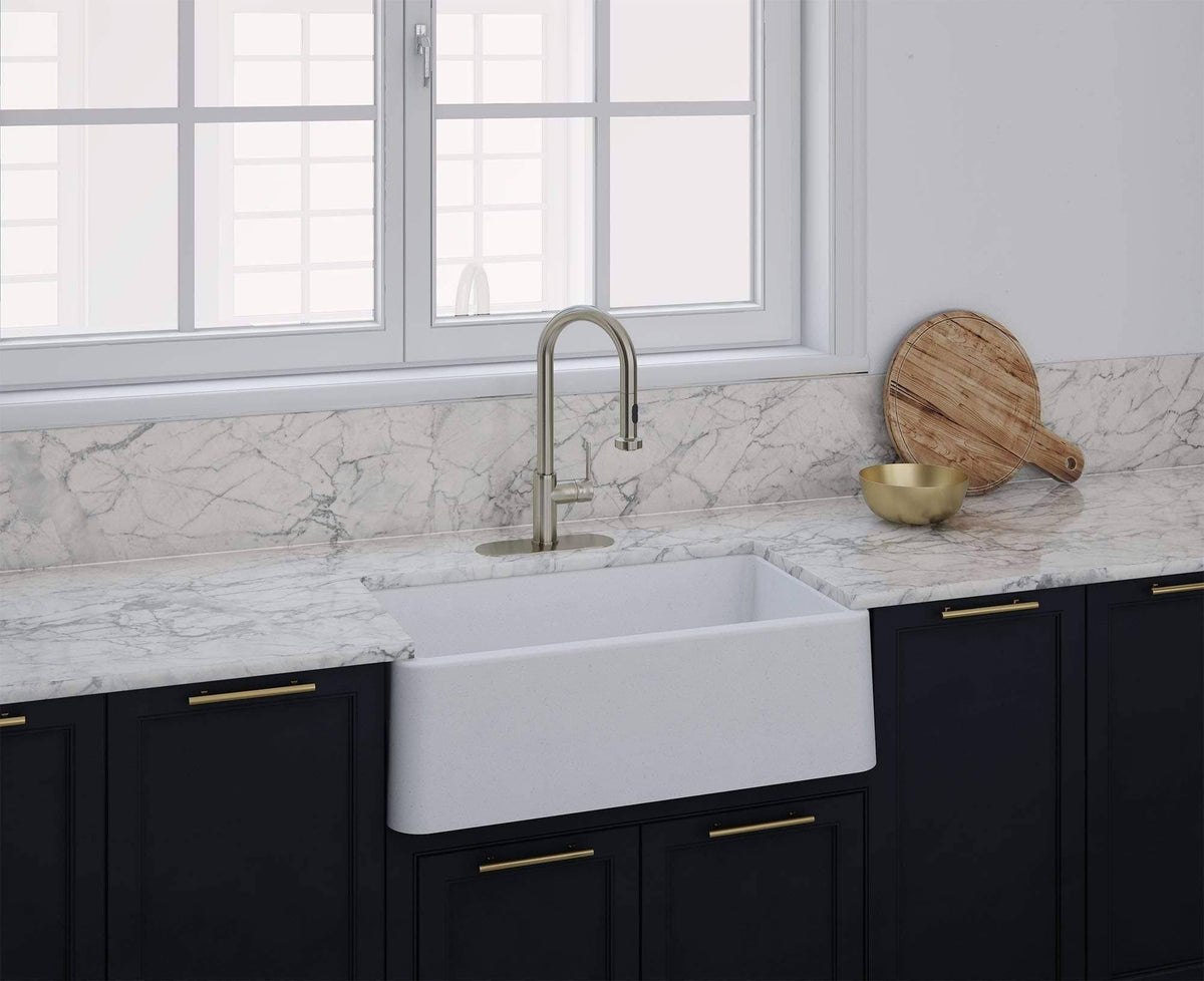 Black Metallic Apron Kitchen Sink J66004