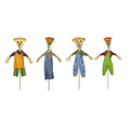 Pack of 12 Broom Head Scarecrow Autumn Halloween Decorations Q7642