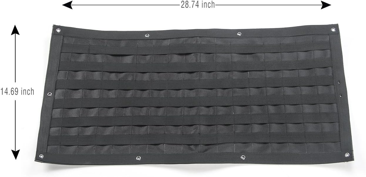 Canvas Tailgate Cargo Storage Bag & Tool Kit Organizer Pockets Y810