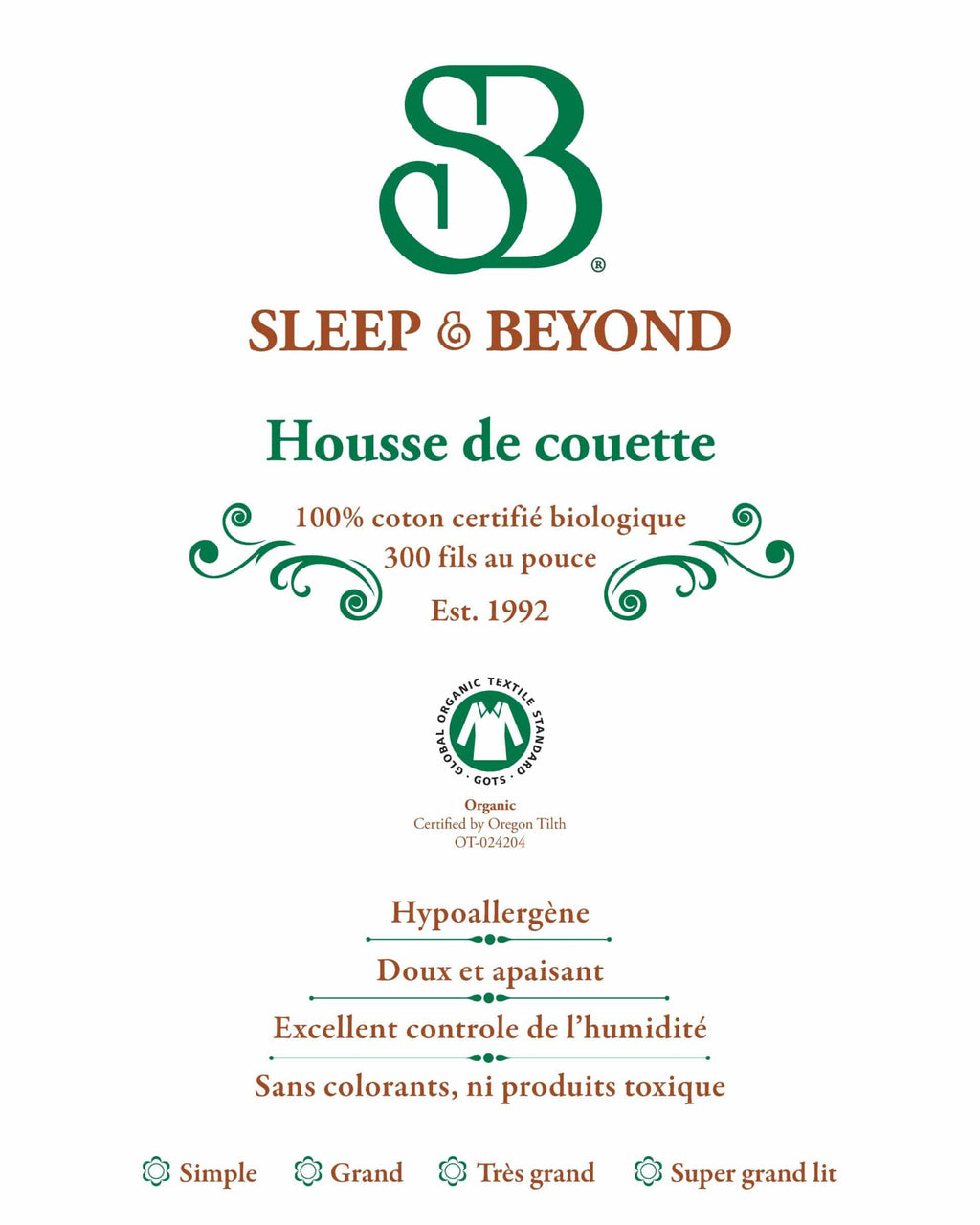 Organic Cotton Duvet Cover Z1445