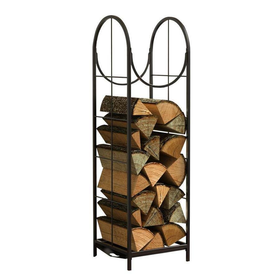 Black Vertical Log Storage Rack K198