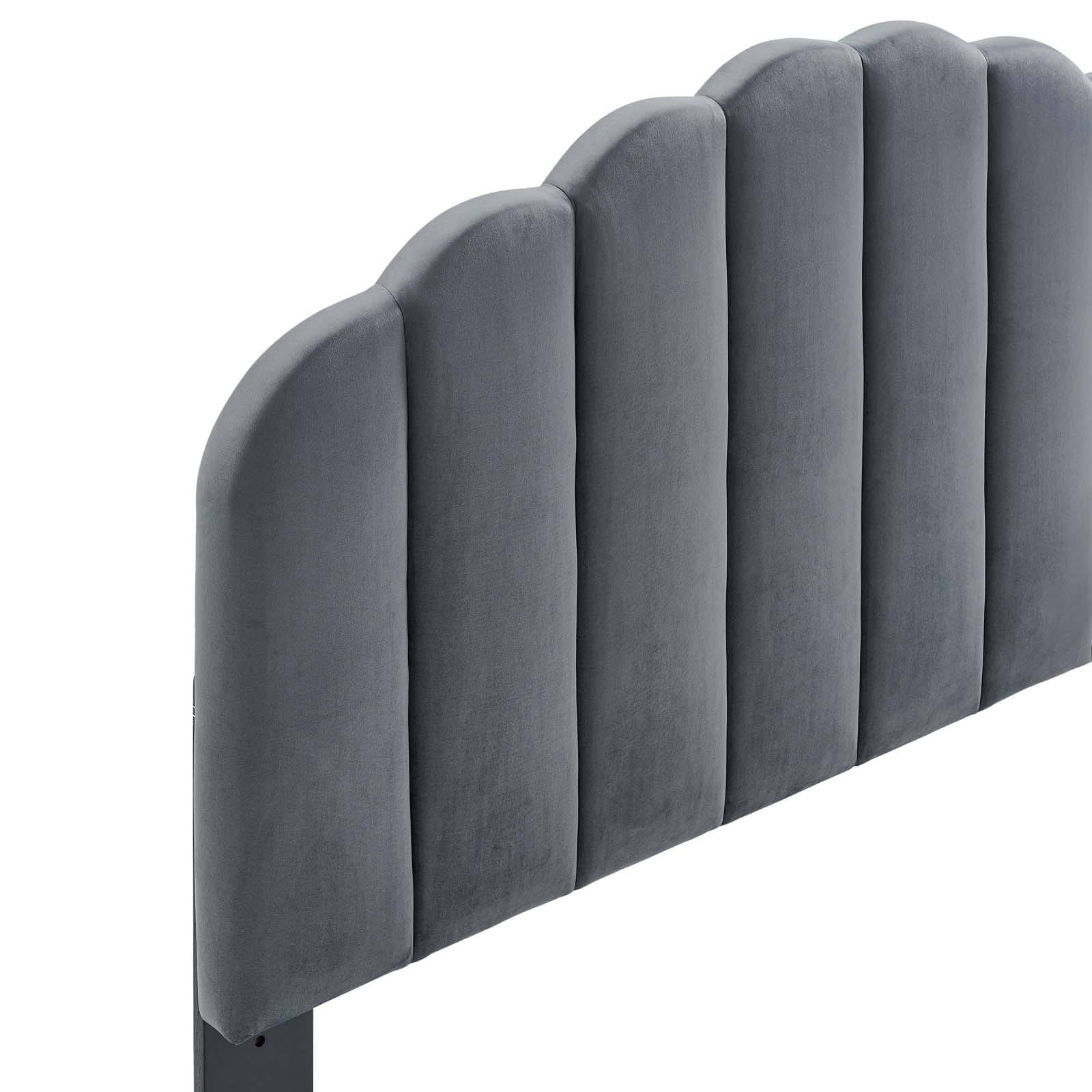 King California King Velvet Headboard U2241