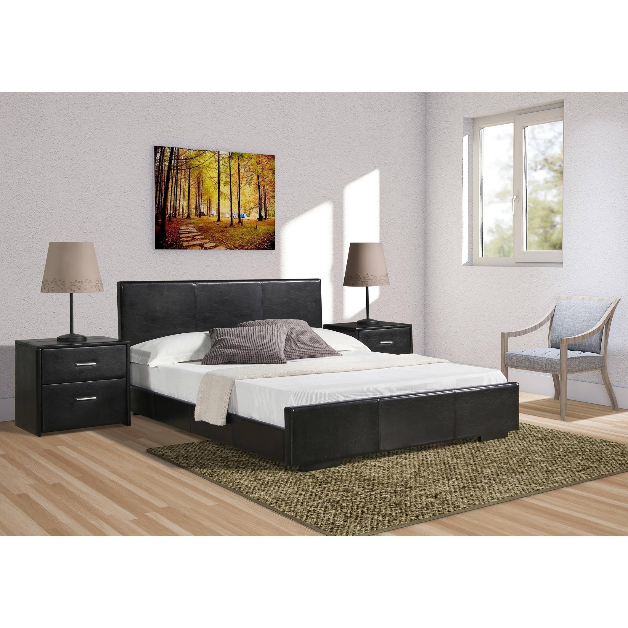 King Black Bed C558473