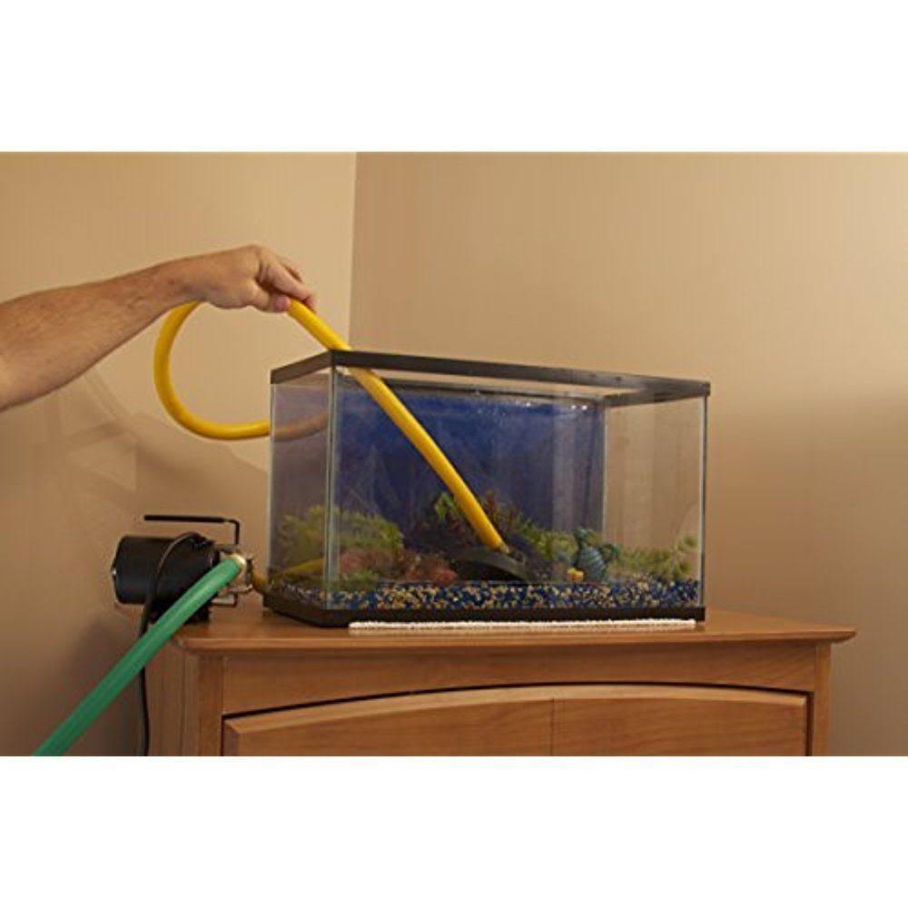 Black Portable Transfer Water Pump with Suction Hose and Attachment M15627