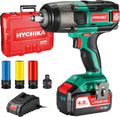 Cordless Impact Wrench 20V Max, 260 Ft-lbs Max Torque, 1/2 Metal Chuck, 4.0 AH Battery, LED Light, 3 Pcs Sockets, Carrying Case M2952
