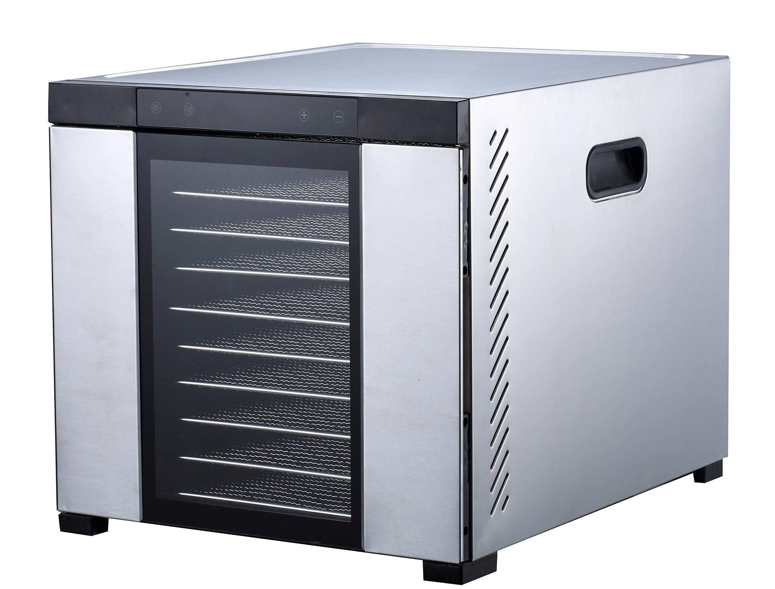 10 Tray All Stainless Steel Dehydrator with Glass Door E531