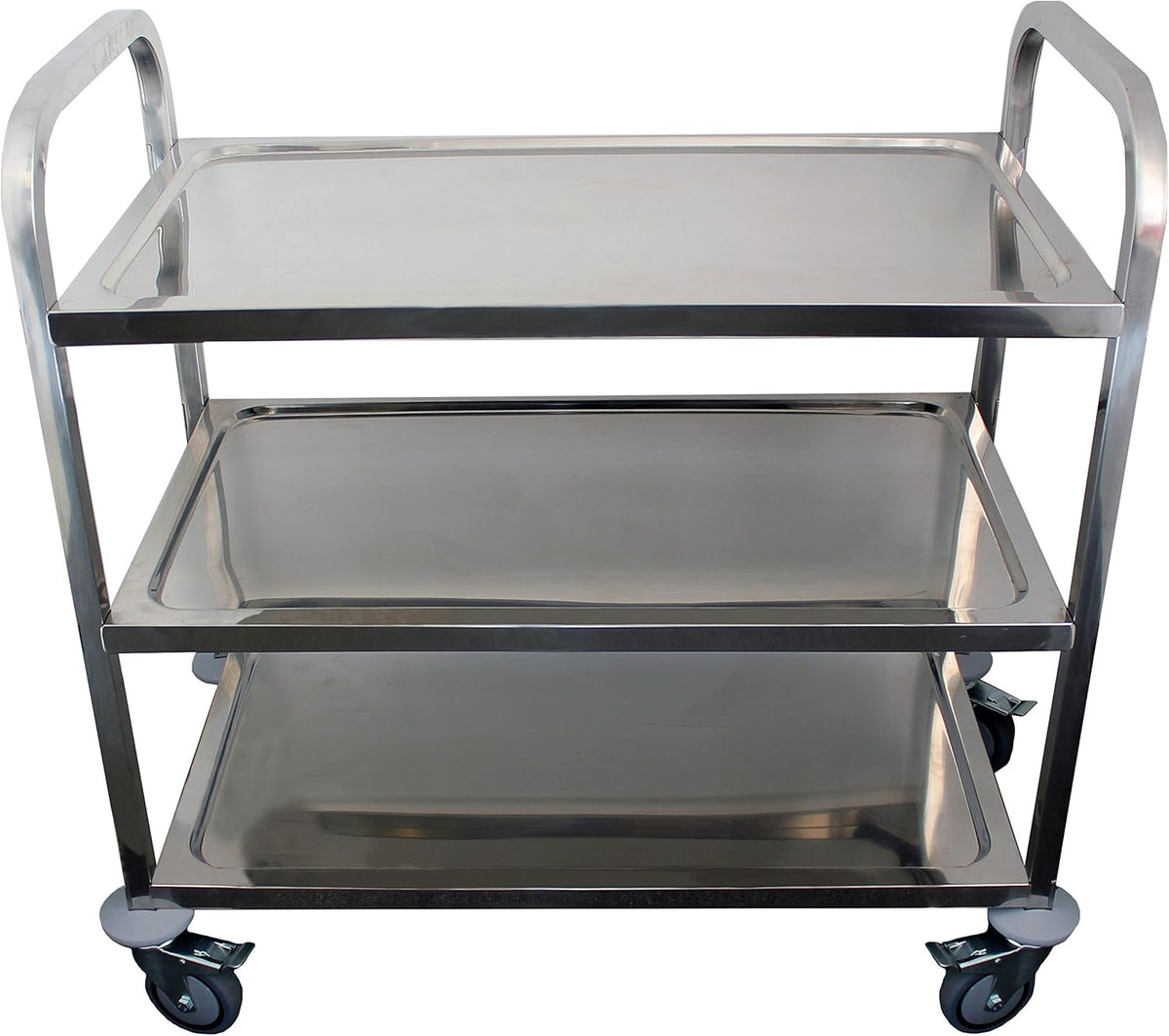Stainless Steel 3 Shelf Heavy Duty Utility Cart on Wheels X988782