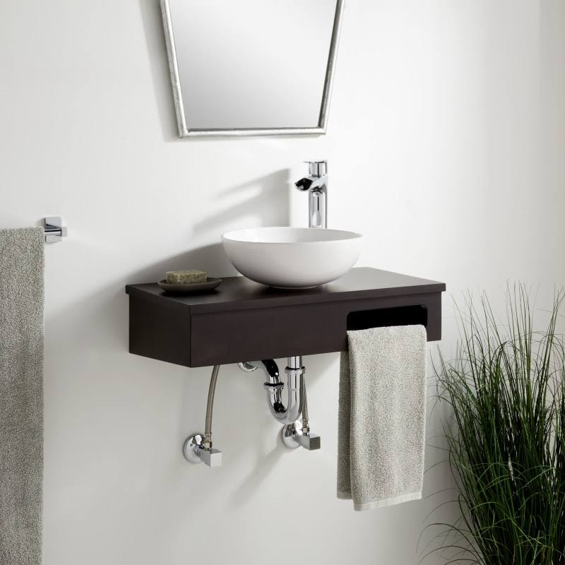 Single Vanity Set with Bamboo Cabinet and Vanity Top B35849