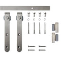 Satin Nickel Round Hook Mini Sliding Kit for Single Wood Doors U190346