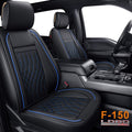Front and Back Seat Covers Faux Leather Black & Red Full Set E1895