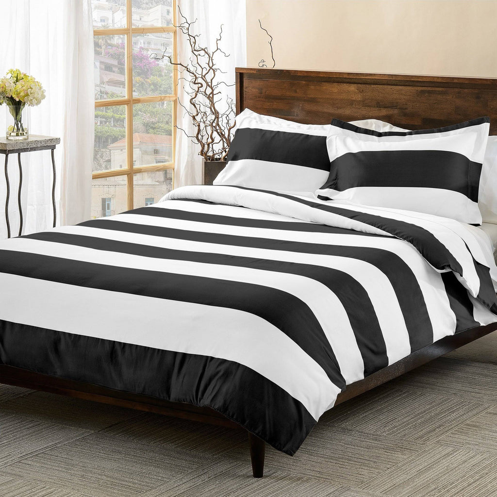 Cotton Rich Duvet Cover Set, Full/Queen O98908