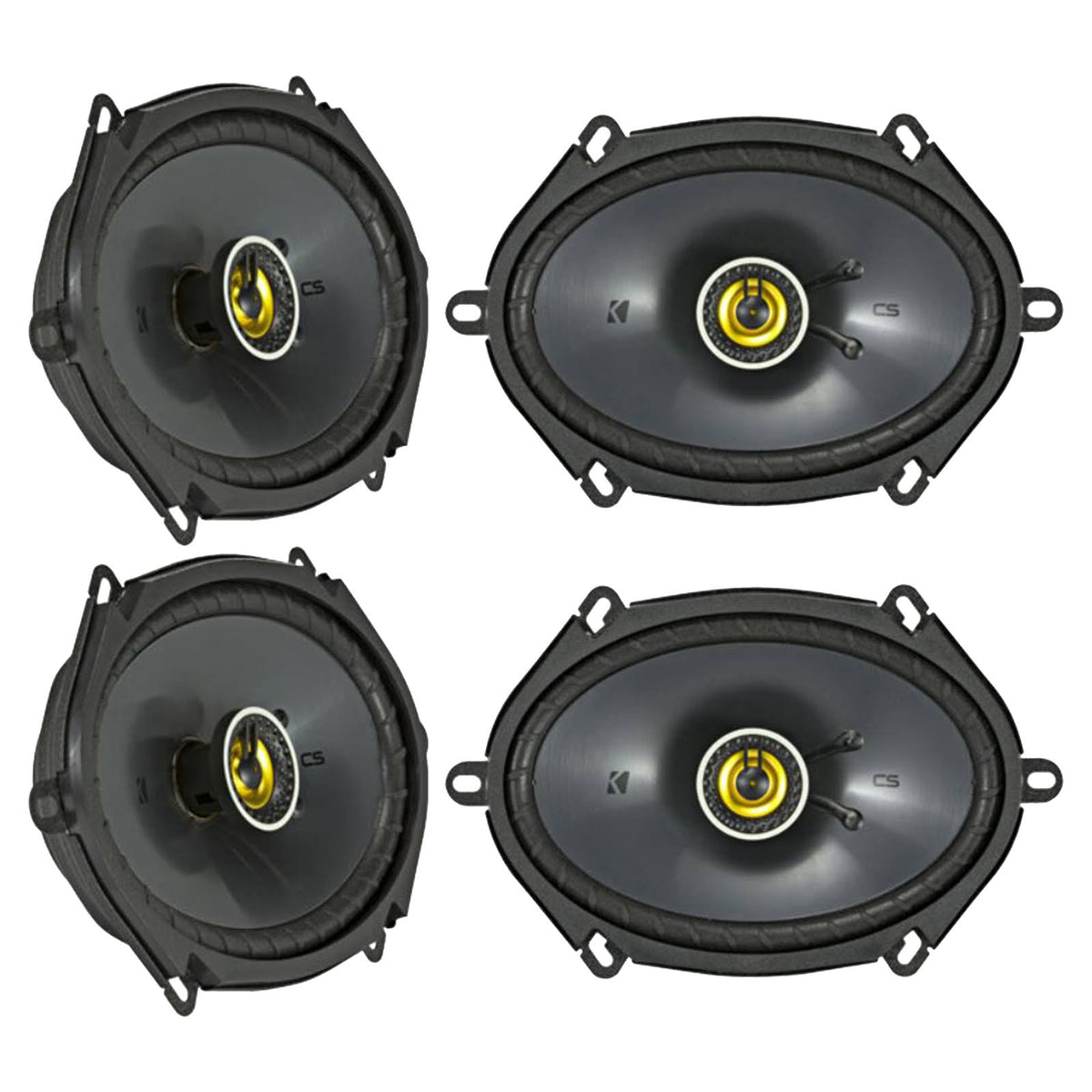 6x8 225W 4-Ohm Coaxial Car Speakers I361608