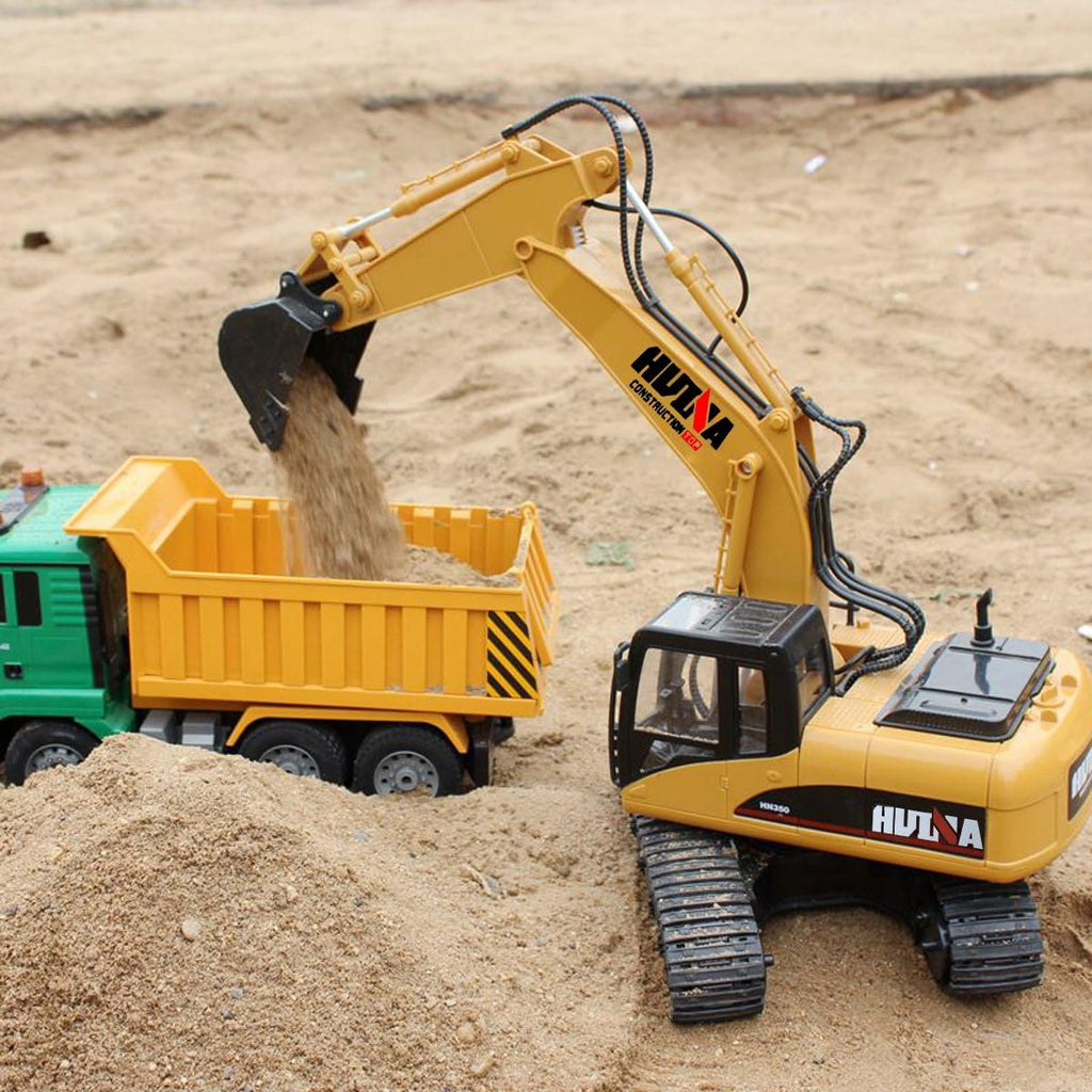 15 Channel RC Excavator Construction Vehicle Toy with Sound and Lights Z6372