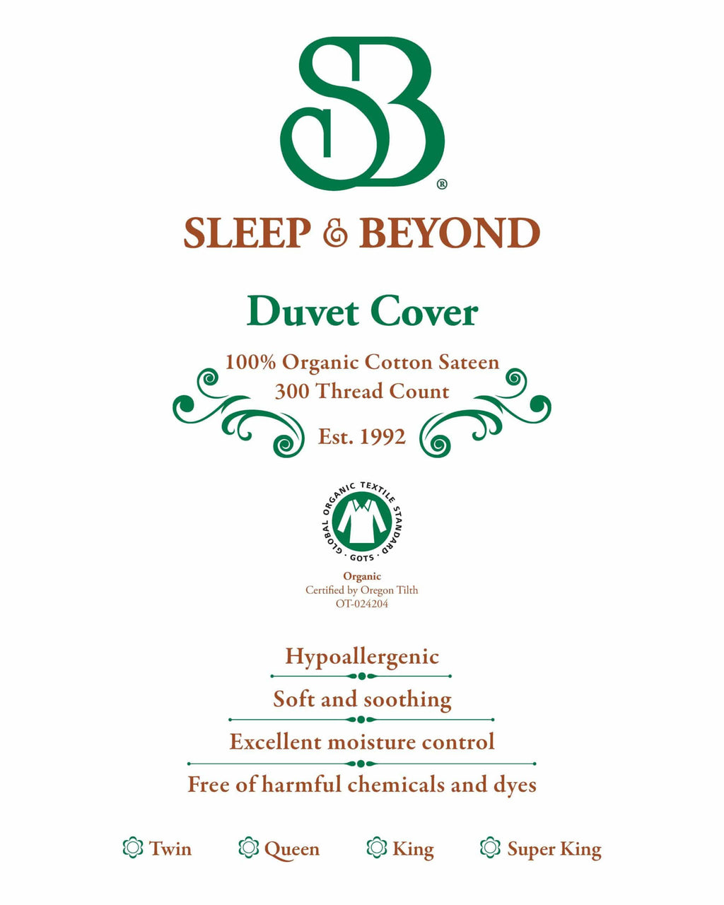 Organic Cotton Duvet Cover Z1445
