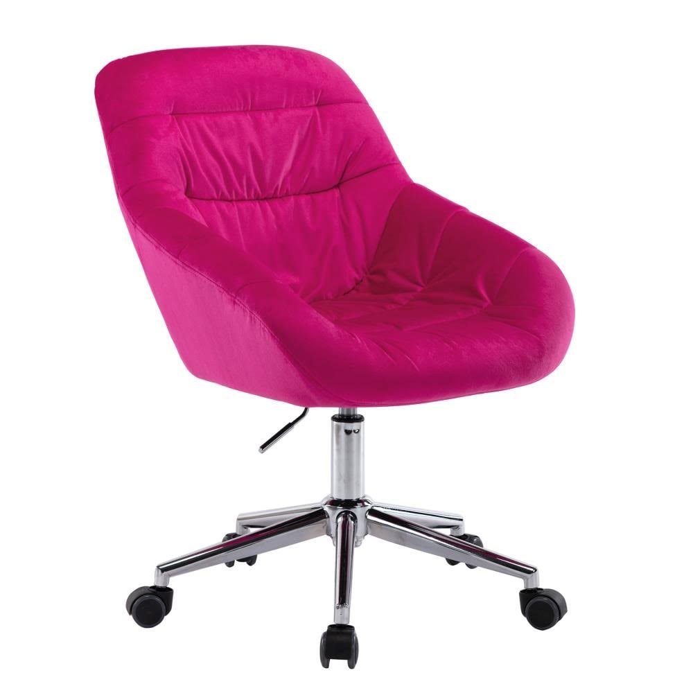 Red Velvet Seat Adjustable Height Swivel Executive Chair F9000