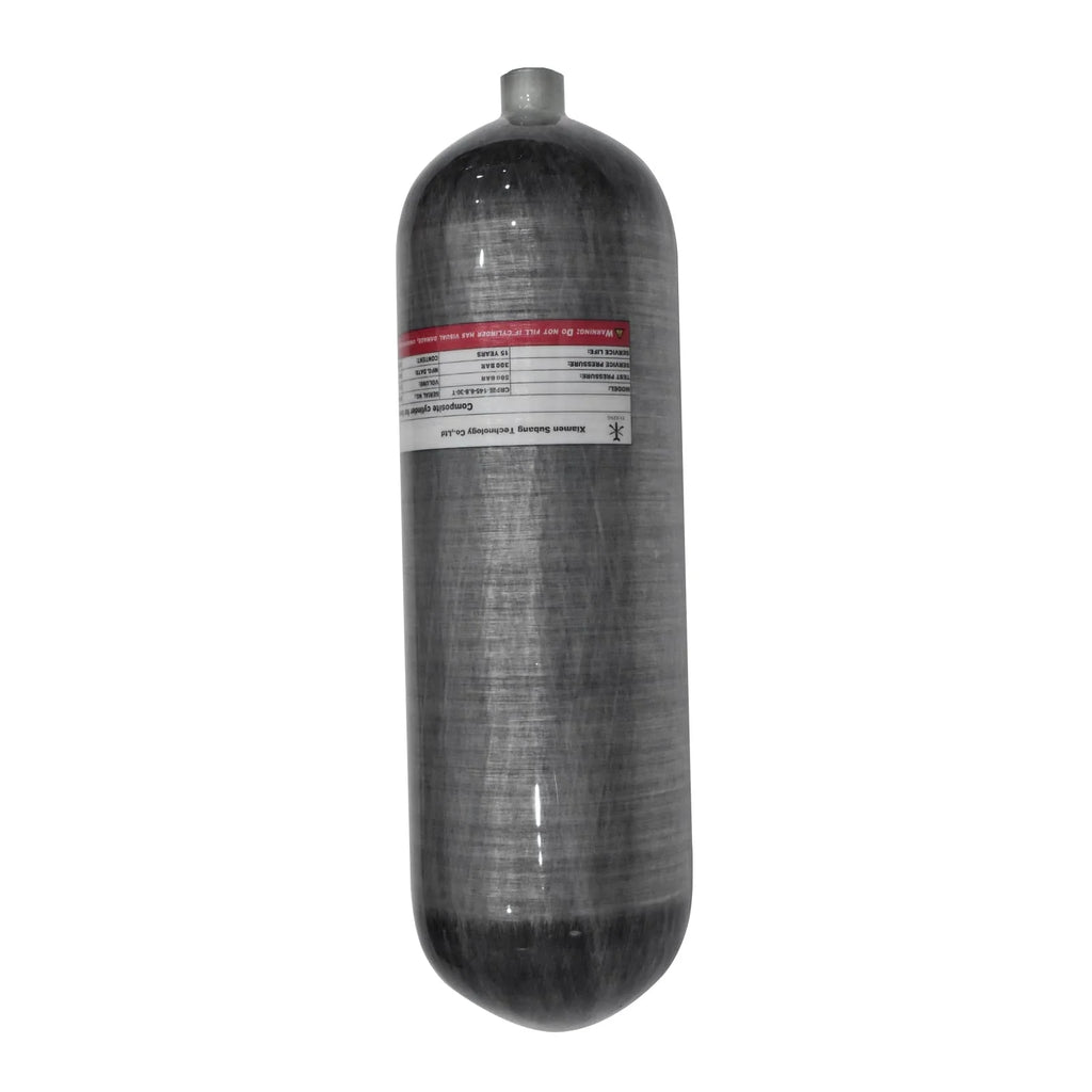 6.8L Carbon Fiber Paintball HPA Air Tank with Dual Gauge Valve T11210