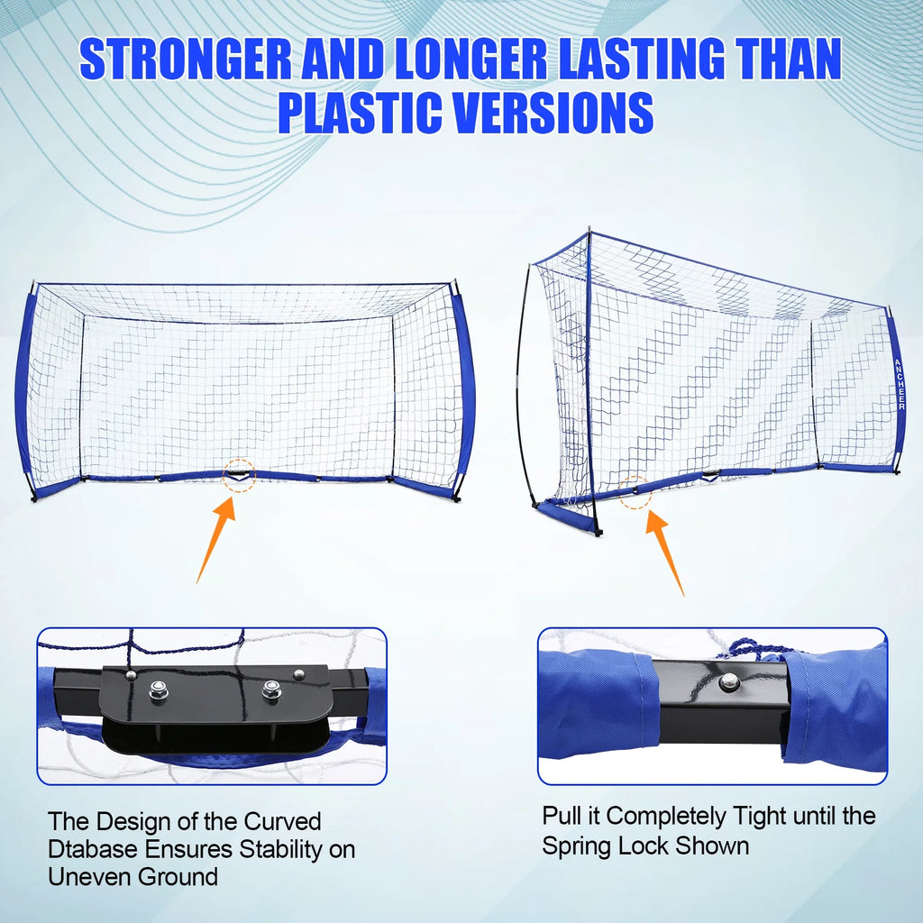 12 x 6 ft Portable Soccer Goal with Carry Bag P351987