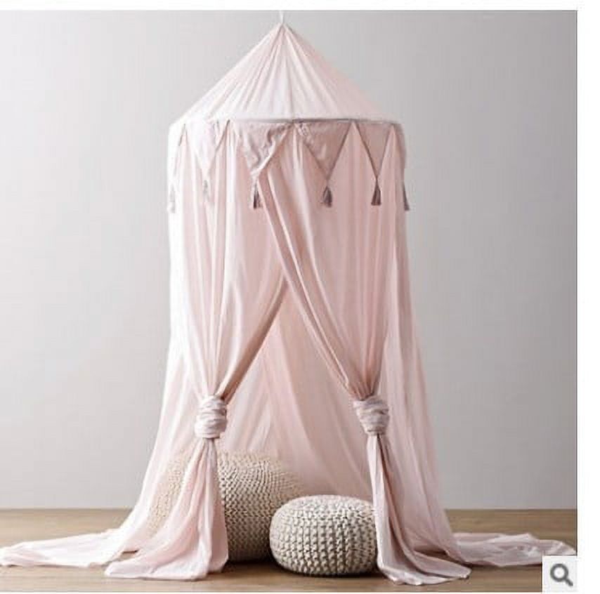 Cotton Round Dome Baby Bed Canopy Mosquito Net J6545