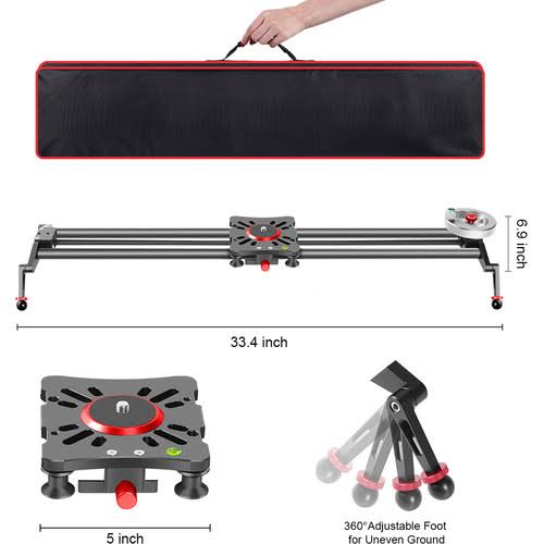 Carbon Fiber Camera Slider with Flywheel K75377
