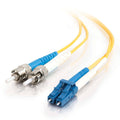 10m LC-ST Duplex Singlemode PVC Fiber Optic Cable Yellow C164
