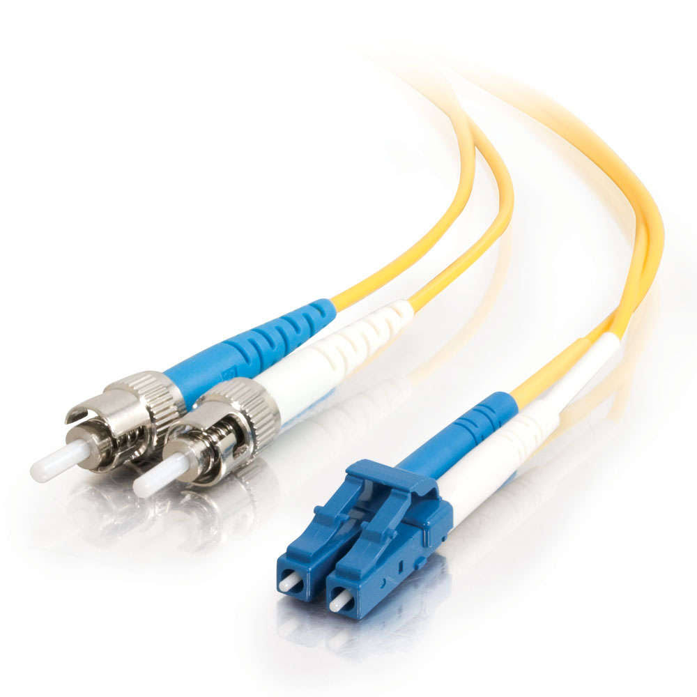 10m LC-ST Duplex Singlemode PVC Fiber Optic Cable Yellow C164
