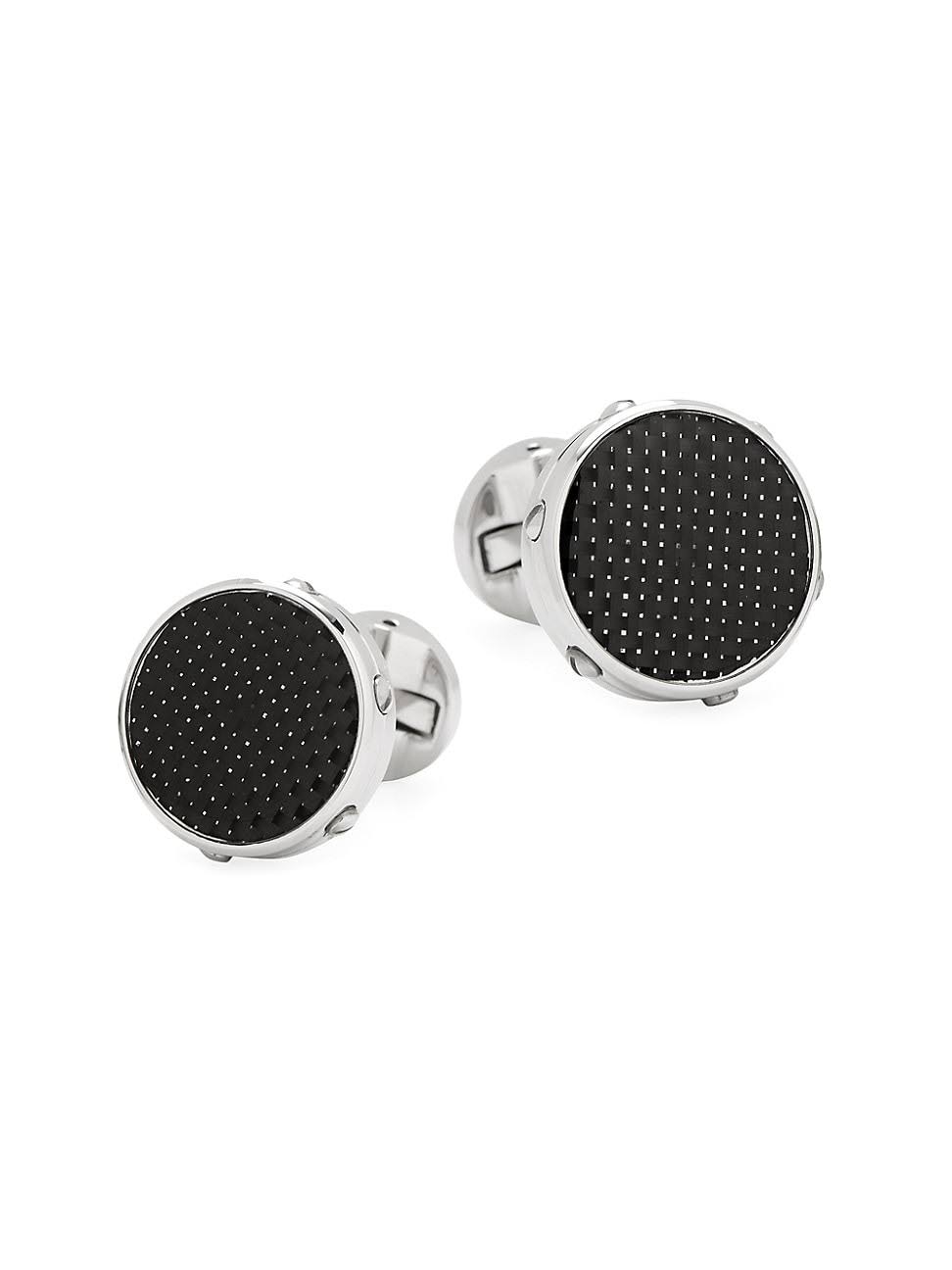 Carbon Fiber Stainless Steel Cufflinks X460142