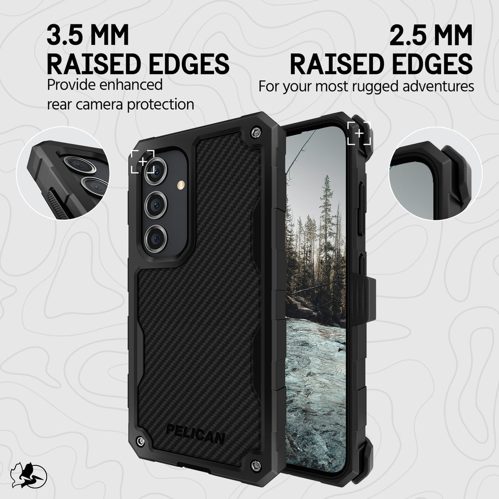 Carbon Samsung Galaxy S24 Case with Belt Clip Holster T991489