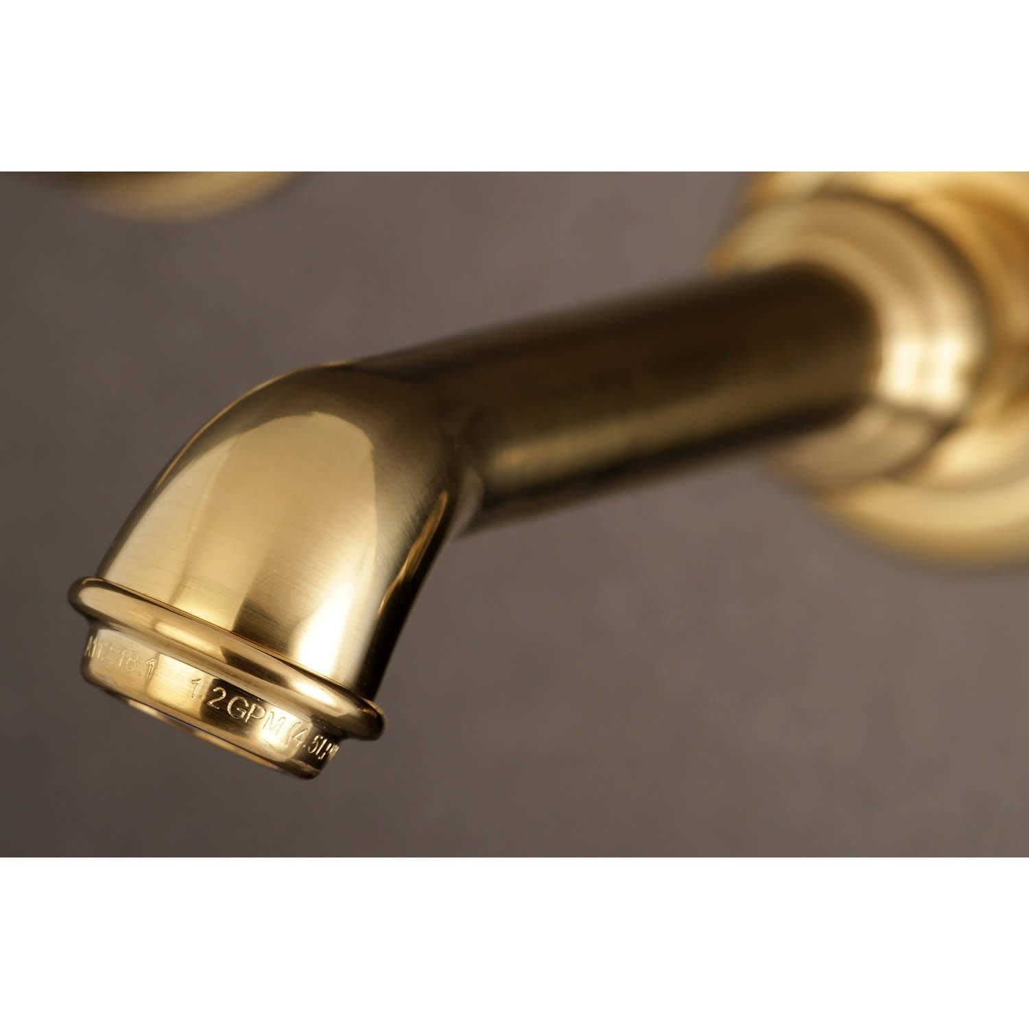 Polished Nickel 8-Inch Center Wall Mount Bathroom Faucet R73678