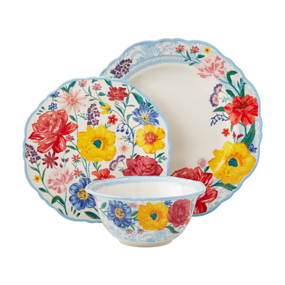 12-Piece Stoneware Dinnerware Set L405