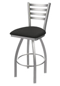 Swivel Counter Stool with Stainless Finish and Iron Seat E791