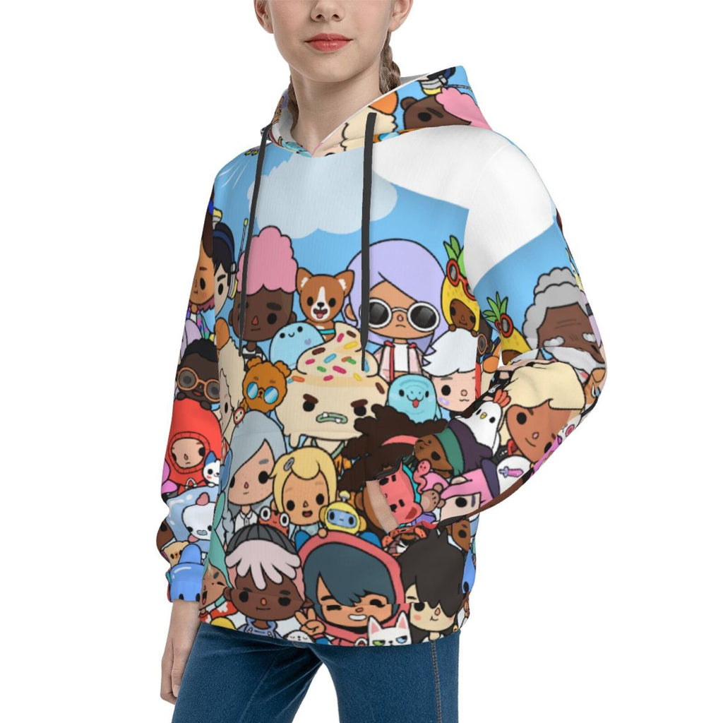 3D Print Hooded Sweatshirt U592