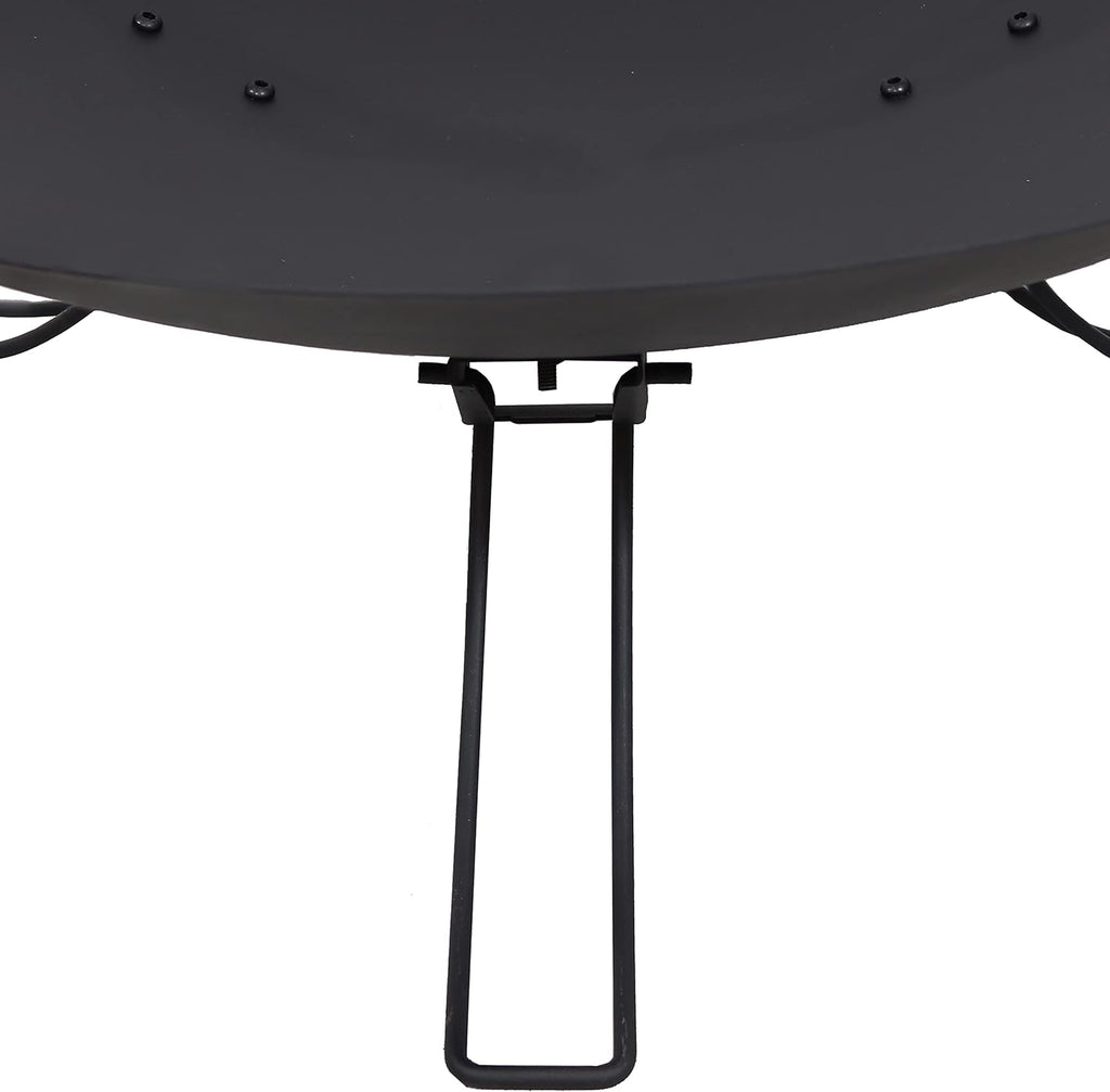 Portable Folding Wood-Burning Steel Fire Pit E6034