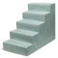 5-Step Pet Stairs with CertiPUR-US Certified Foam, Pale Teal, Large W6305