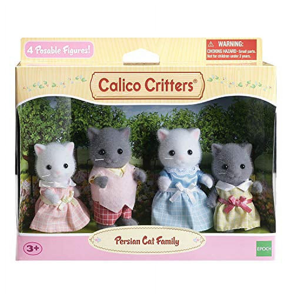Persian Cat Family Dollhouse Figures M67495
