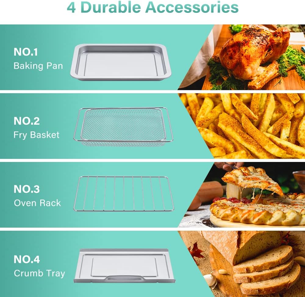 Convection Toaster Oven Air Fryer Combo, 20 Qt, 1500W V10088