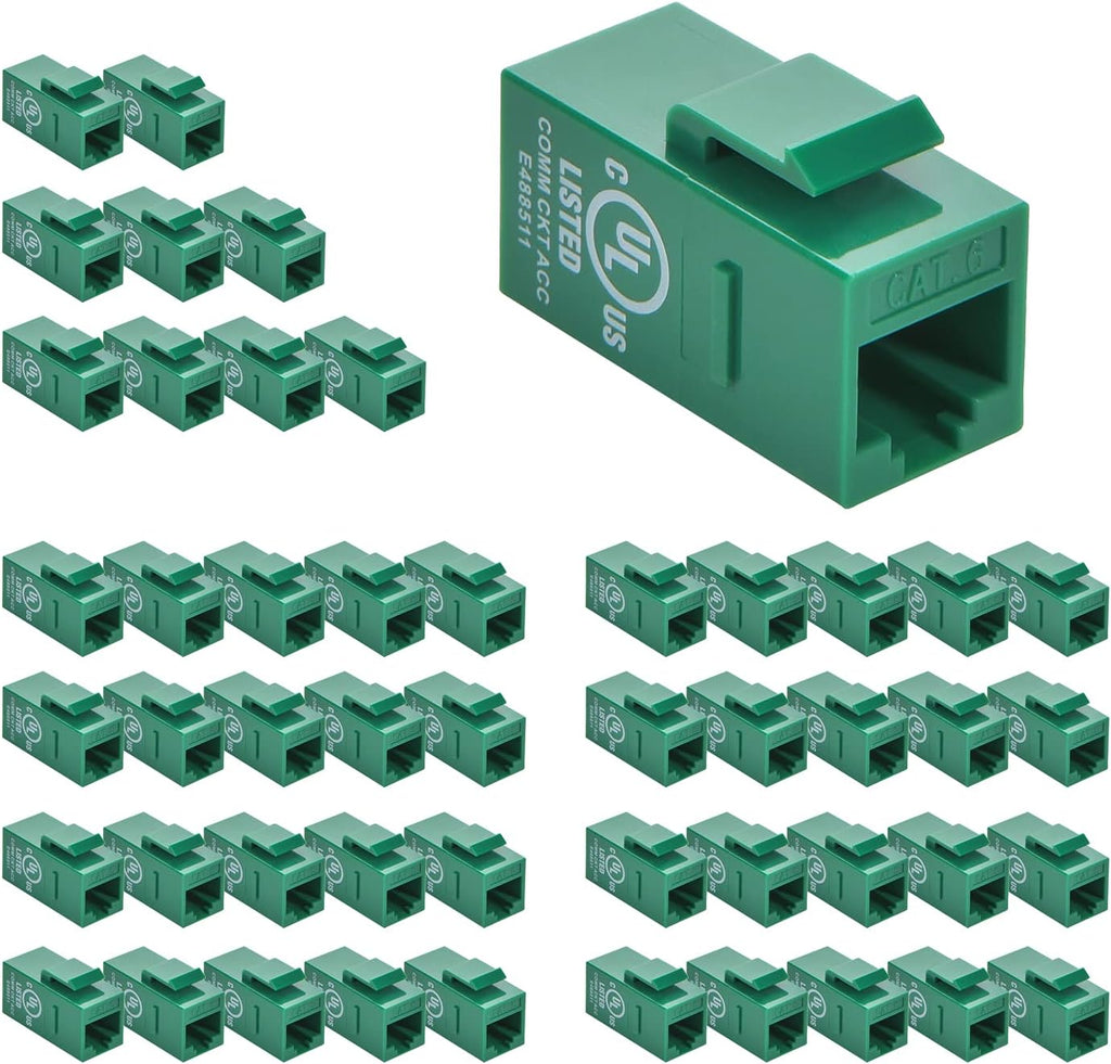 Cat.6 RJ45 Inline Coupler Female-Female 50-Pack D513