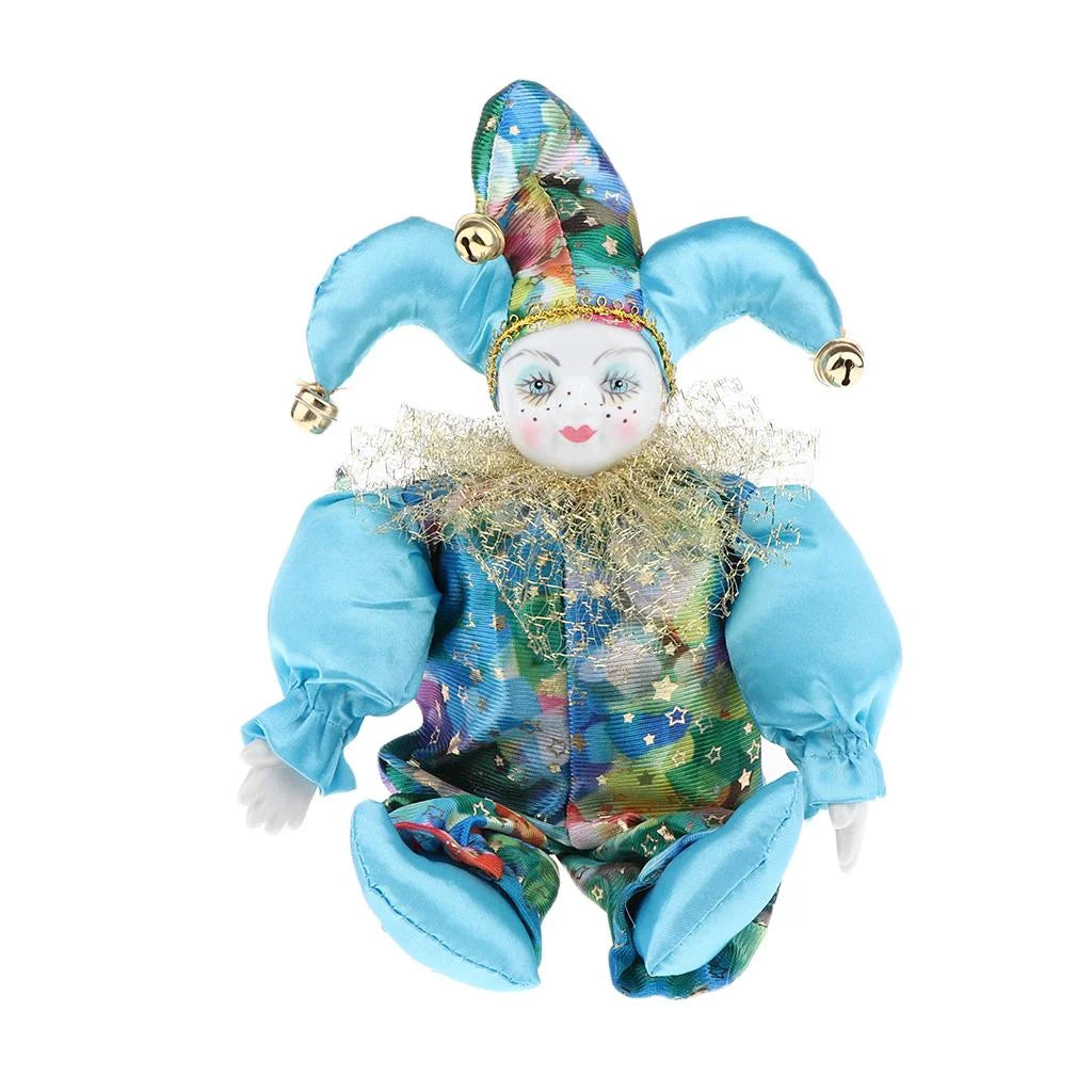 Porcelain Smiling Clown Doll V588717
