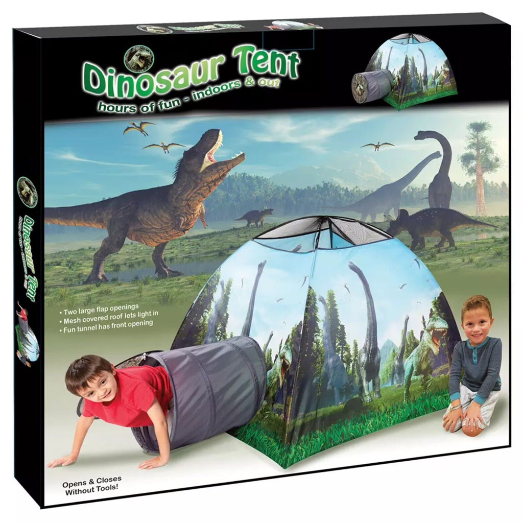 Dinosaur Theme Kids Indoor Play Tent with Tunnel P834349