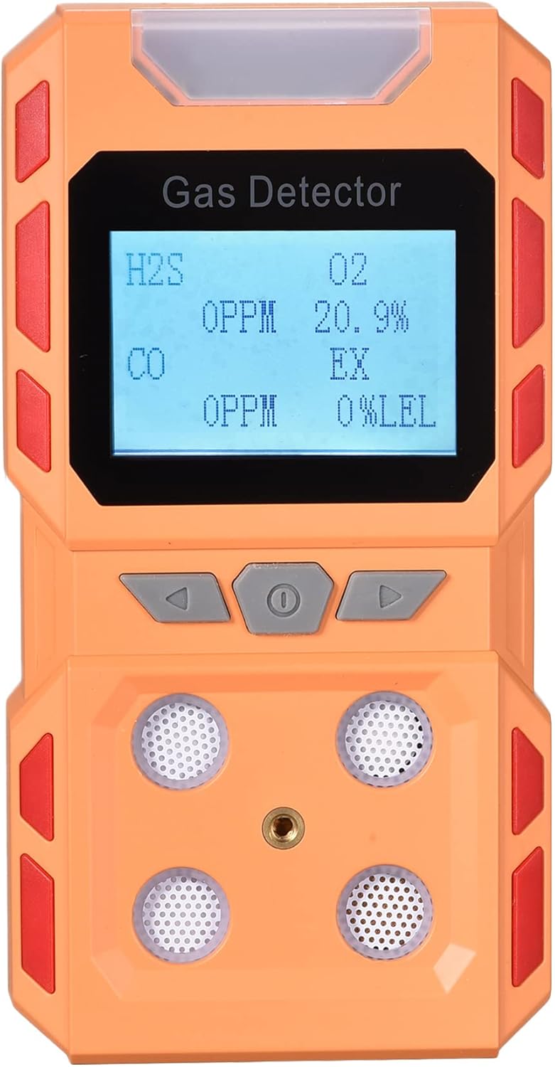 Portable 4 Gas Detector with Large Digital LCD Display K66231