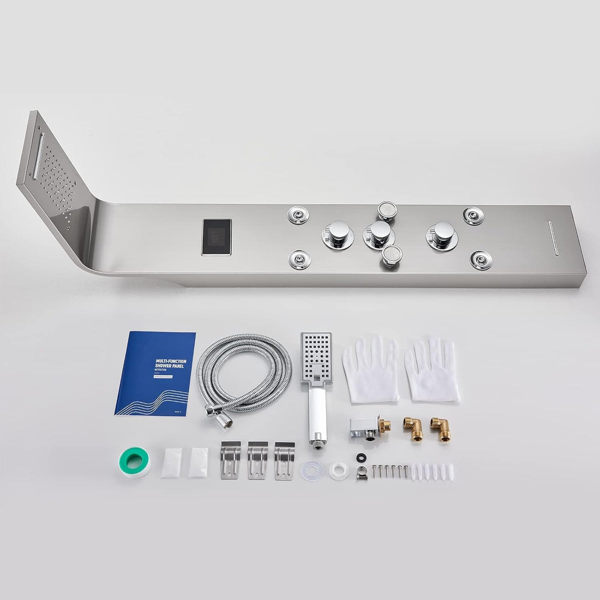 Brushed Stainless Steel Shower Tower System B364095