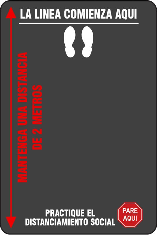 Black Safety Message Mat 3/8x22 Thick 4 x 6 O544
